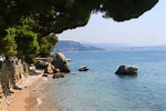 Schöner Strand in Triest, Italien Stockbild - Bild von ansicht, europa ...