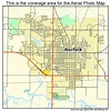 Aerial Photography Map of Norfolk, NE Nebraska