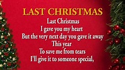 LAST CHRISTMAS LYRICS - YouTube