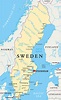 Map of Sweden - Guide of the World