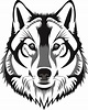 image de loup dessin | Wolf — little bellwoods | Wolf stencil, Wolf ...