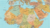 Map Of Africa And Middle East - Map