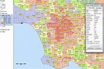 Los Angeles Area Zip Code Map - Zip Code Map