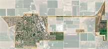 Map of Gustine city, California
