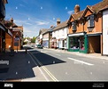 High street in Liss Hampshire UK Stock Photo - Alamy
