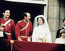 Princess Anne and Captain Mark Phillips on the balcony of Buckingham ...