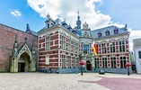 Utrecht University building on central square, Netherlands - QS
