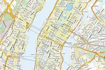 Broadway Stadtplan mit Satellitenfoto und Hotels von New York