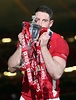 Wales' two-try hero Alex Cuthbert celebrates with the trophy Welsh ...