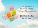 Happy Birthday in Heaven | Birthday in heaven, Happy birthday in heaven ...