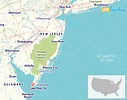 Map of Cape May, New Jersey - Live Beaches