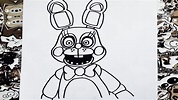 Como Dibujar A Toy Bonnie How To Draw Bonnie Five Nights At Freddy's ...