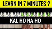 Kal Ho Na Ho Piano Tutorial | Easy Step by Step Lesson with Lyrics ...