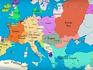 Middle Age Map Of Europe - map of interstate