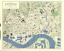 1952 - Plan from Stepney Borough Guide | London map, London history ...