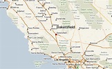 Bakersfield, California Karte
