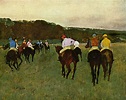 Edgar Degas - Caballos de carreras en Longchamp | Artelista.com