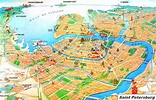Saint Petersburg tourist map - Ontheworldmap.com