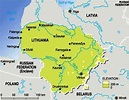 Mapa de Lituania - datos interesantes e información sobre el país