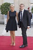 Brigitte Trogneux y Emmanuel Macron en la cena de gala en honor a los ...