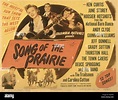 SONG OF THE PRAIRIE, US poster, top from left: June Storey, Ken Curtis ...
