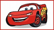 How to Draw Lightning McQueen. Cars Disney Pixar. | Lightning mcqueen ...
