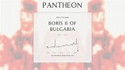 Boris II of Bulgaria Biography - Tsar of the First Bulgarian Empire ...