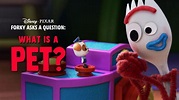 Watch Forky Asks a Question: What is a Pet? | Disney+