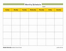 Monthly Schedule | Templates at allbusinesstemplates.com