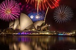 New Years Eve Fireworks On An Iconic Circular Quay, Australia
