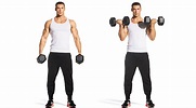 Standing Dumbbell Curl Exercise Video Guide | Muscle & Fitness