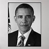 President Barack Obama -- Black and White Poster | Zazzle.com