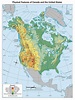 Detailed physical map of North America | North America | Mapsland ...
