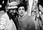 Sylvester Stallone and Burt Young on the set of Rocky (1976) - Rocky ...