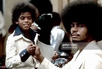 Foster Sylvers of the R and B group The Sylvers rehearses backstage ...