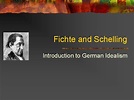 Fichte and Schelling Introduction to German Idealism The