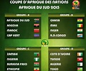 Calendrier de la Coupe d'Afrique des nations orga | Directinfo