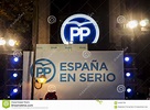 Headquarters of Conservative Party at Night, before Mariano Rajoy S ...