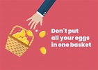 Dont put all your eggs in one basket 23784220 Vector Art at Vecteezy