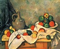 Curtain, Jug and Fruit, 1894 - Paul Cezanne - WikiArt.org