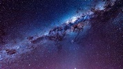 Sky With Full Of Bright Stars And Dirtly Clouds During Night HD Galaxy ...
