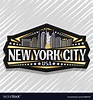 Logo for new york city Royalty Free Vector Image