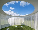 Translucent curtains surround "floating" Oasis pavilion by OBBA ...