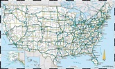 Large detailed highways map of the US. The US large detailed highways ...