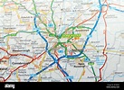 Road Map of Doncaster, England Stock Photo - Alamy
