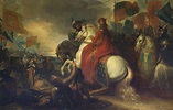 Queen Philippa at the Battle of Neville's Cross Painting | Benjamin ...