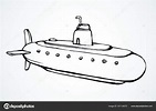 Large modern submarine. Vector drawing — Stock Vector © Marinka #301139272