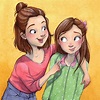 Julie Mellan Illustration en Instagram: “Two sisters ! - Cover of a ...