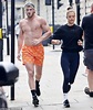 Logan Paul shows off his toned physique as he jogs shirtless in London ...