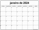 janeiro de 2024 calendario grátis em português | Calendario janeiro